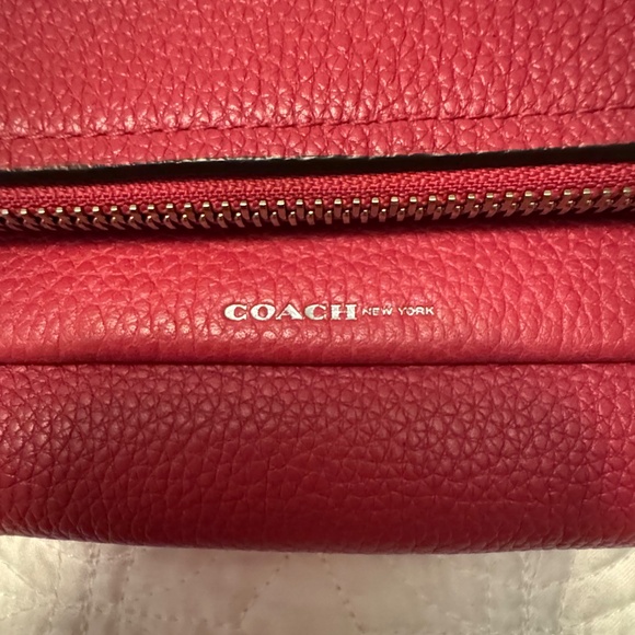 Coach Urbane Pink Fold Over Crossbody with Silver Hardware - Picture 4 of 14